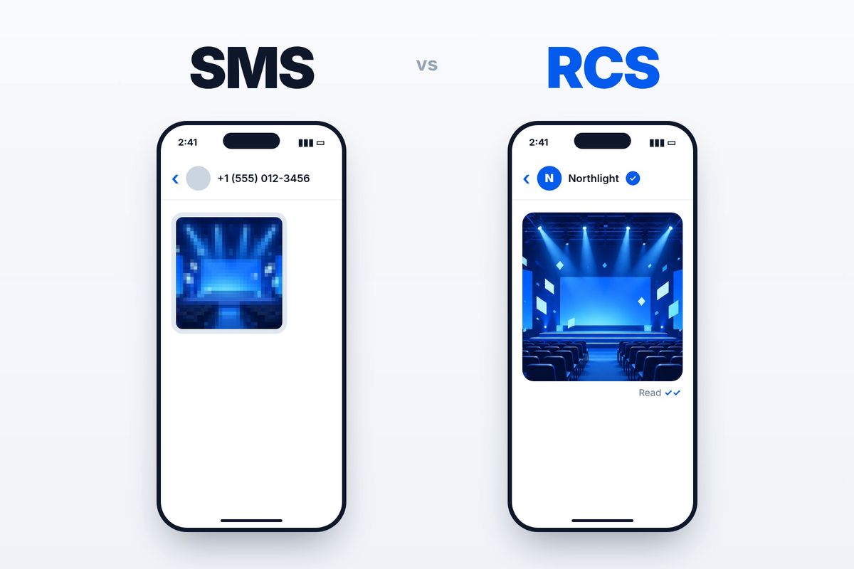 RCS vs SMS for Event Photos and Follow-Ups cover